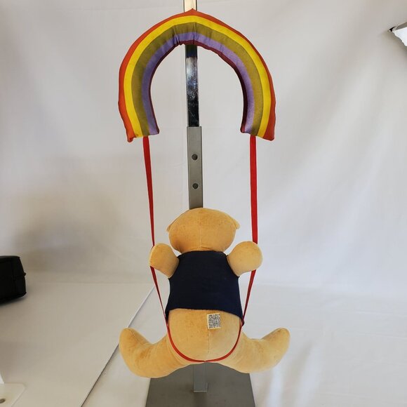 Dakin Plush Scooter Under Rainbow Bear 49-0027 Hanging Flying Fantasies 1980's - Picture 3 of 8